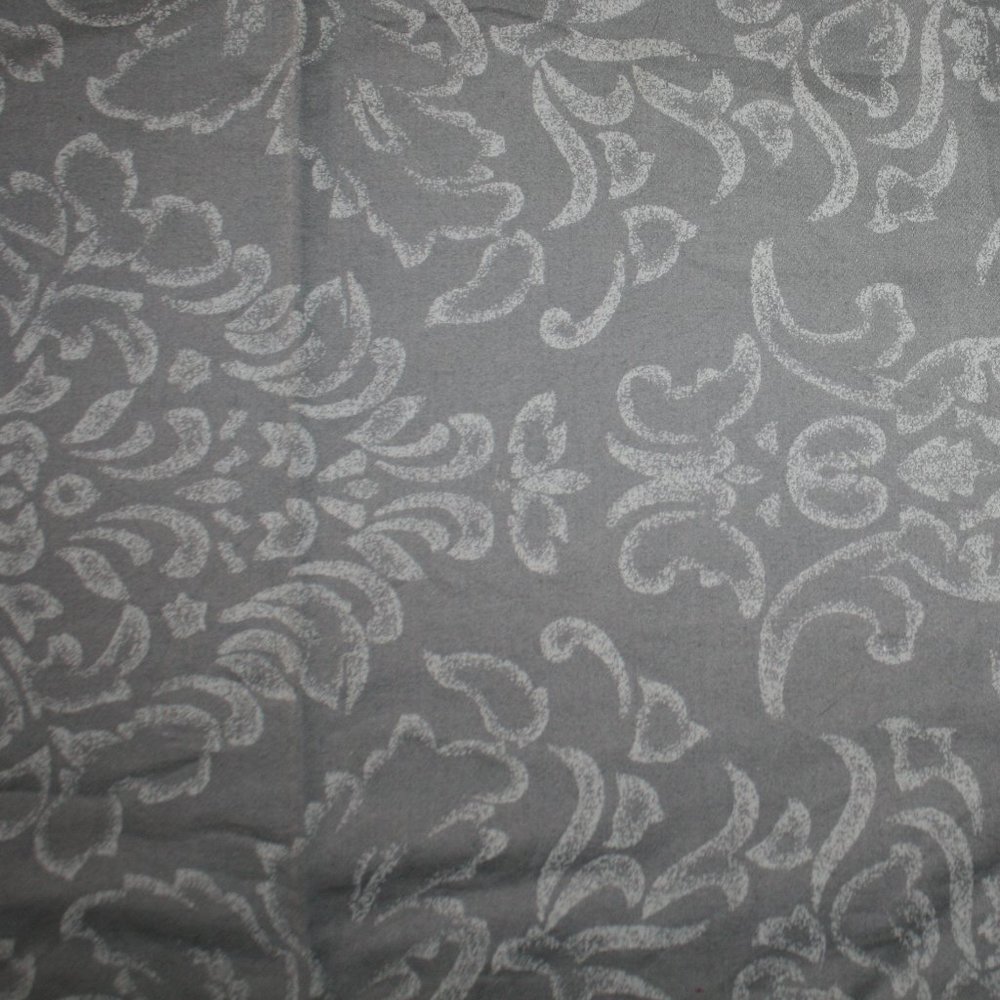 FABRIC #1271 - Cotton - Grey Tonal Damask Neutral Print 56 x 30